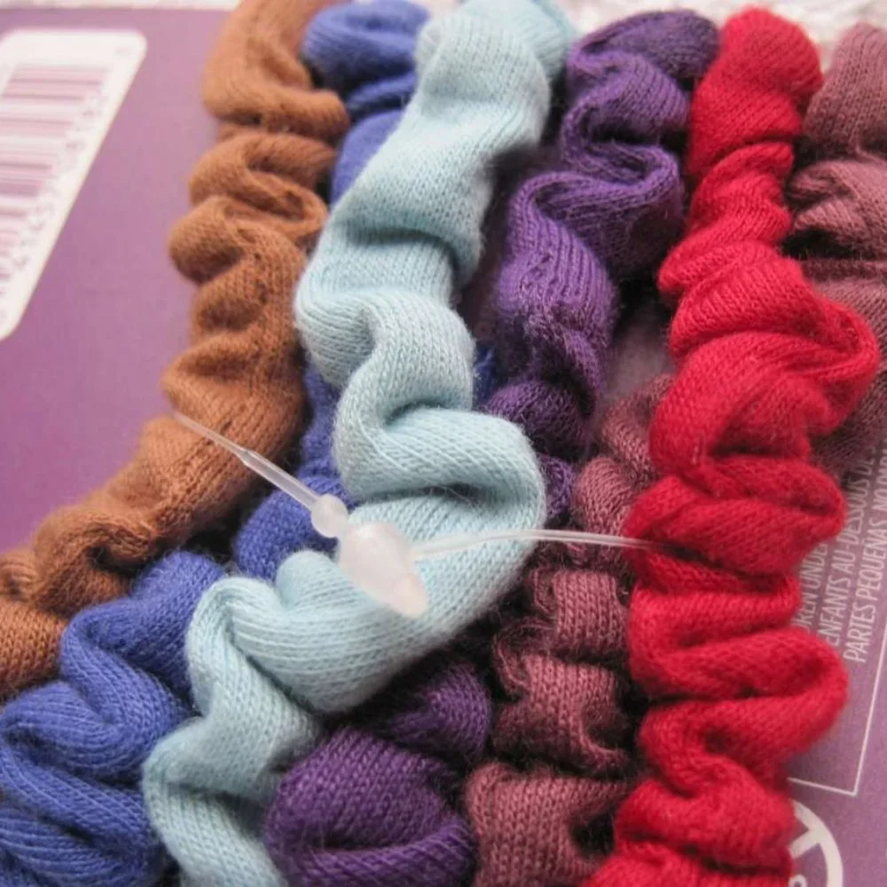6 Goody Ouchless No Metal Elastic Ponytailer Hair Bands Soft Jersey Fabric Pony